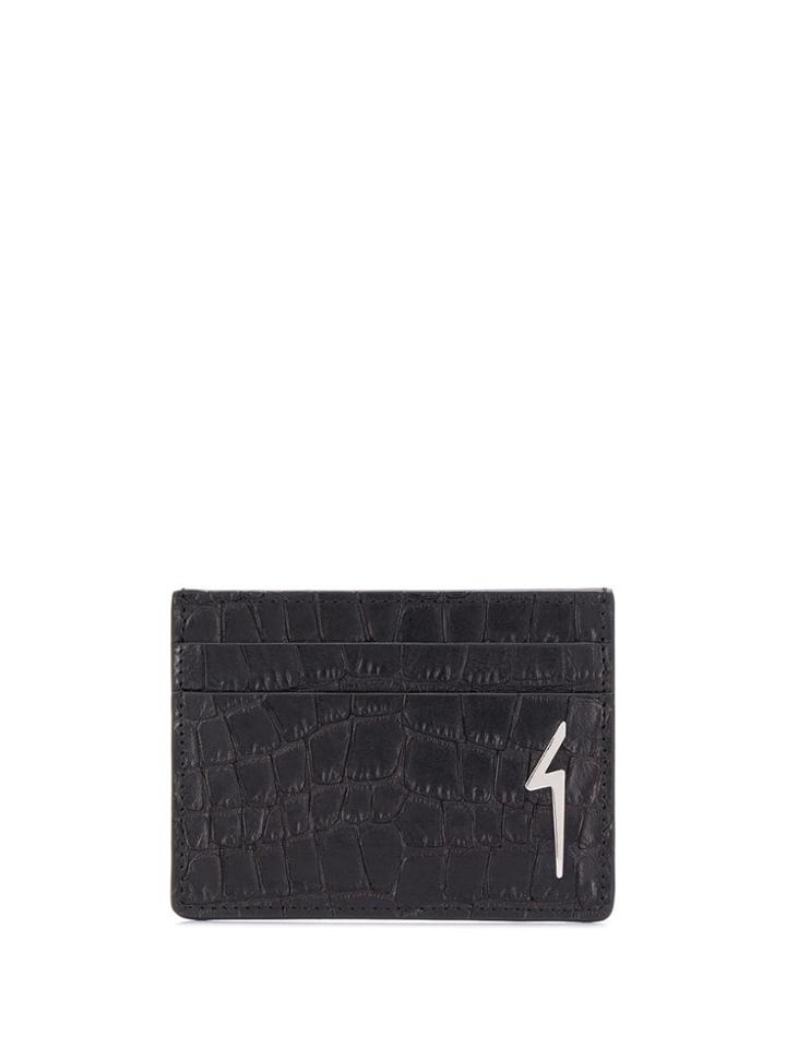 Giuseppe Zanotti Albert Flash Card Case - Black