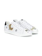 Dolce & Gabbana Kids Moon And Stars Sneakers - White