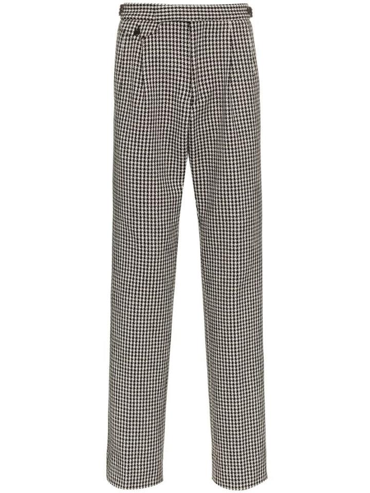 Gucci Houndstooth Check Trousers - Black