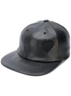 Saint Laurent Heart Patch Baseball Cap - Black