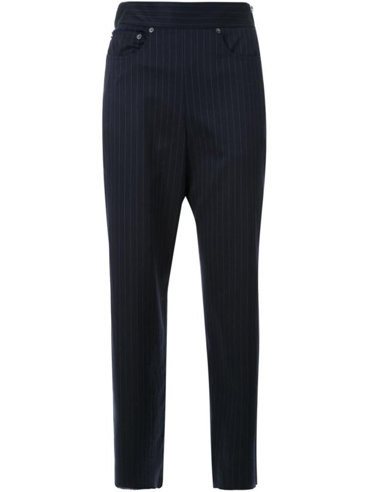 Mihara Yasuhiro Cropped Pinstripe Trousers