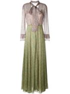 Philosophy Di Lorenzo Serafini Tie Neck Long Dress