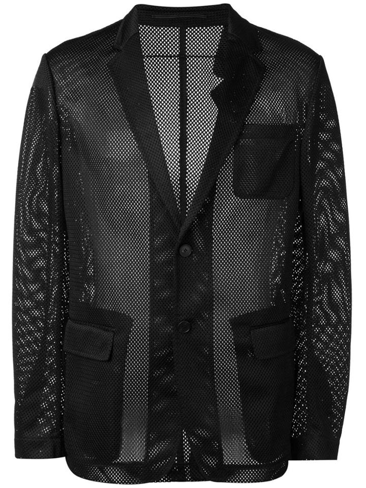 Givenchy Mesh Effect Blazer - Black