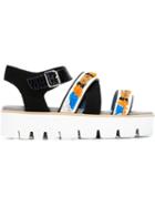 Msgm Beaded Strap Sandals