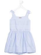 Gucci Kids Striped Dress, Girl's, Size: 10 Yrs, Blue