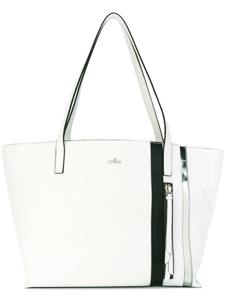 Hogan Grany Shoulder Bag, Women's, White, Leather