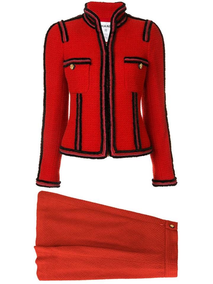 Chanel Pre-owned Two-piece Skirt Suit - Red