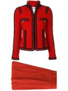 Chanel Pre-owned Two-piece Skirt Suit - Red