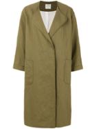 Forte Forte Double Breasted Coat - Green