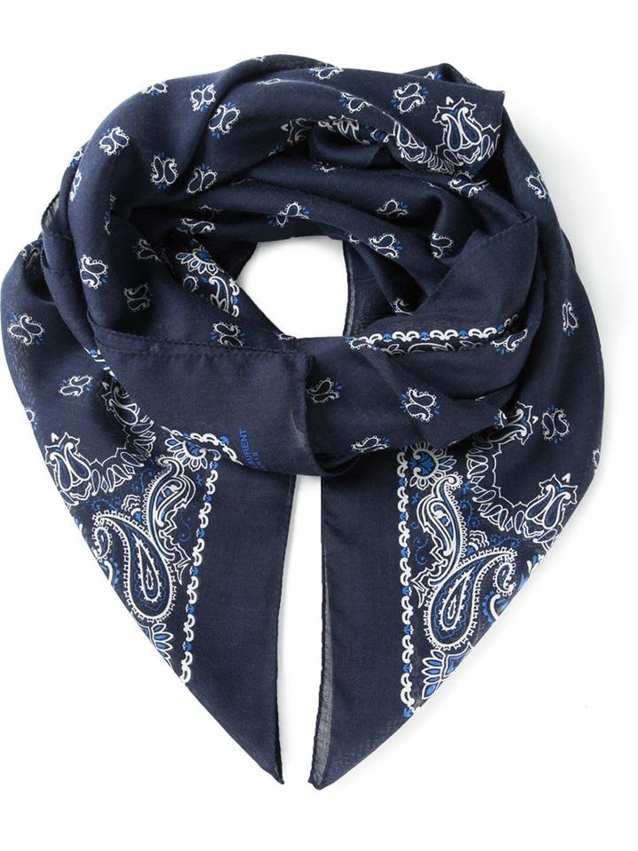 Saint Laurent Paisley Print Shawl