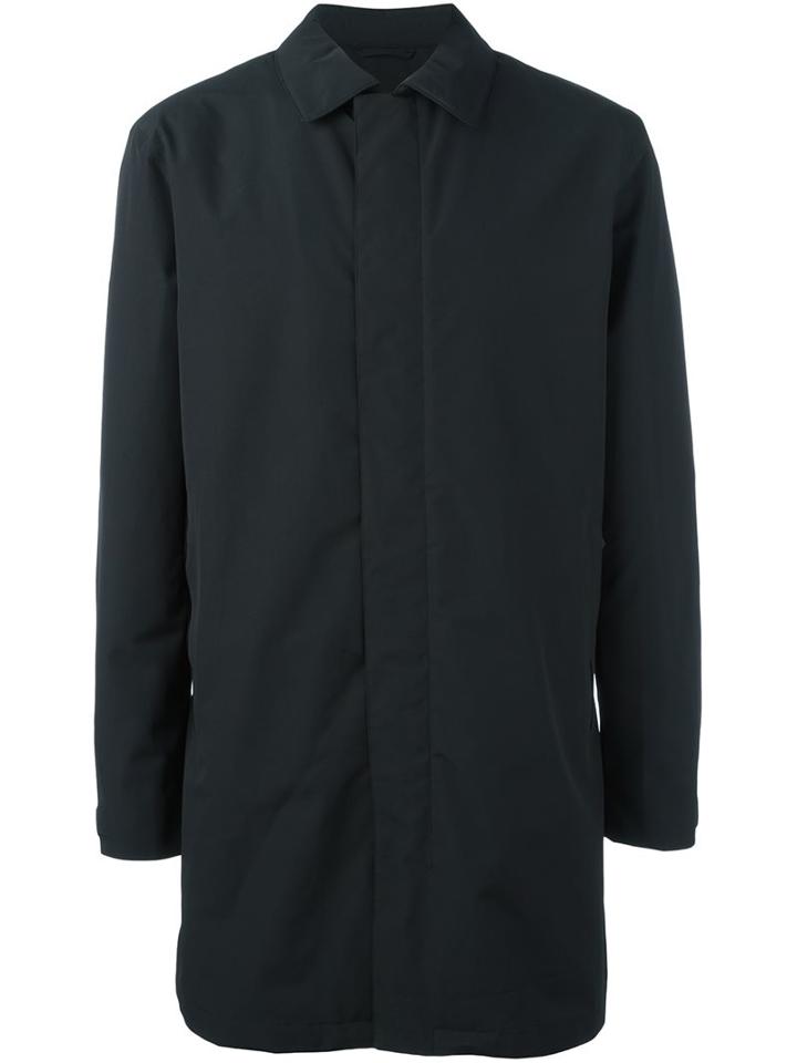 Z Zegna Classic Raincoat, Men's, Size: Medium, Black, Polyester
