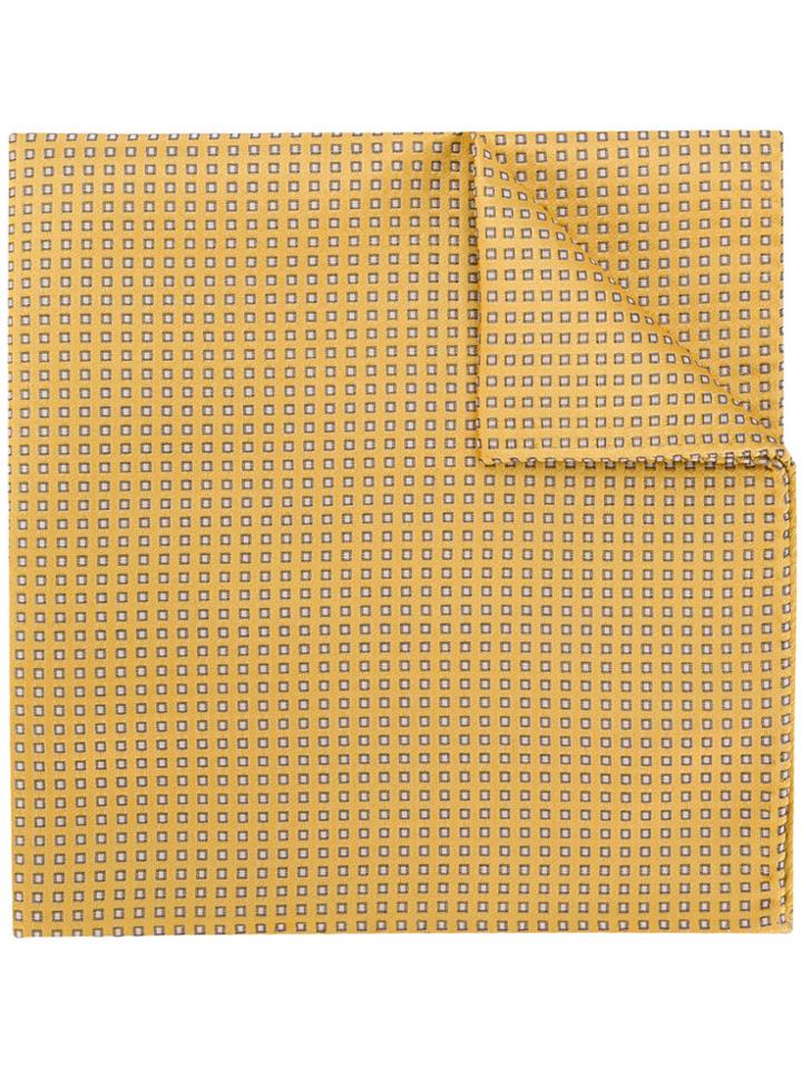 Emporio Armani Patterned Pocket Square - Yellow & Orange