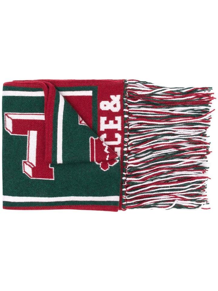 Dolce & Gabbana Sports Motif Scarf - Red