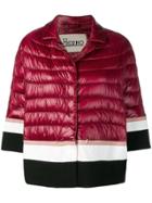 Herno Striped Padded Jacket - Red
