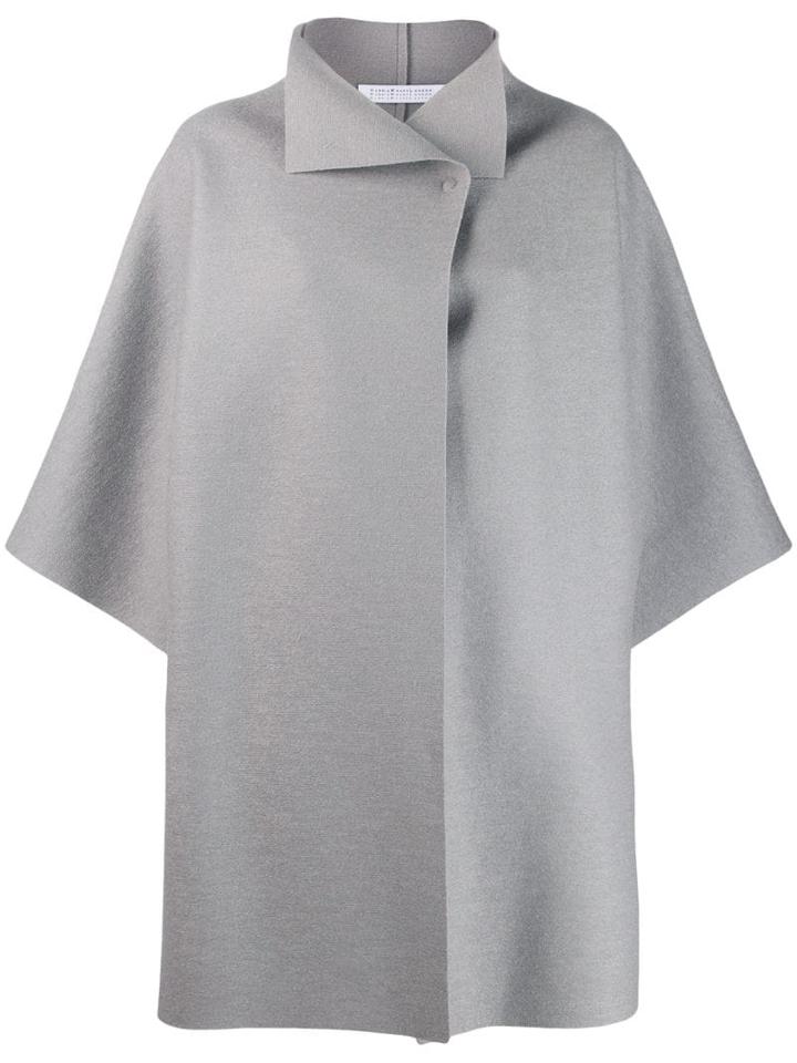 Harris Wharf London Shortsleeved Coat - Grey