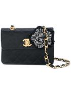 Chanel Vintage Mini Flap Shoulder Bag - Black