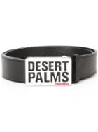 Dsquared2 Desert Palms Buckle Belt, Men's, Size: 85, Black, Zamak/leather