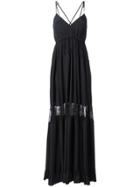 No21 V-neck Maxi Dress - Black
