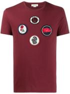 Alexander Mcqueen Badge Patches T-shirt - Red