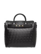 Burberry The Medium Monogram Leather Triple Stud Belt Bag - Black