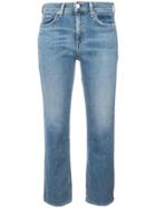 Rag & Bone /jean Straight Cropped Jeans - Blue