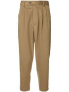 Sartorial Monk Cropped Trousers - Brown