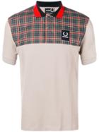 Raf Simons X Fred Perry Check Print Polo Shirt - Grey