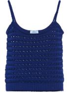 Prada Crochet Vest Top - Blue