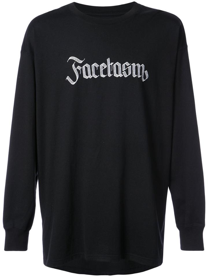 Facetasm Logo Print Sweatshirt - Black