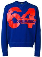 Dsquared2 64 Print Sweatshirt - Blue