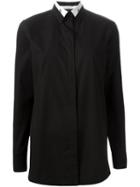 Givenchy Collar Stiffener Detail Shirt, Women's, Size: 38, Black, Cotton