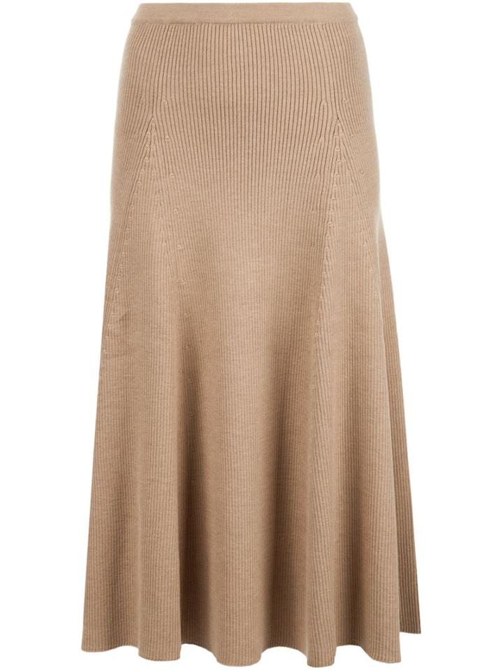 Rosetta Getty Ribbed Knit Skirt