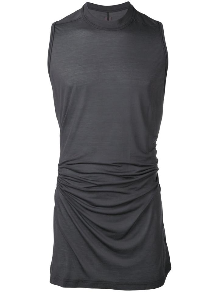 Rick Owens Drkshdw - Long Tank Top - Men - Viscose - One Size, Grey, Viscose