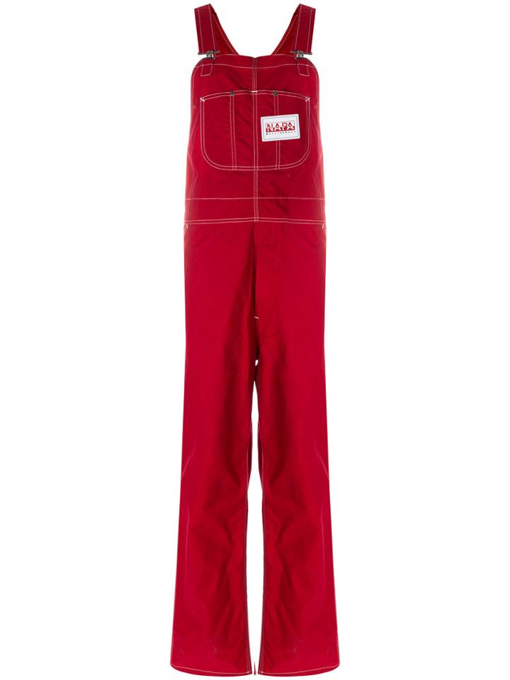 Napa By Martine Rose Adjustable Strap Dungarees - Red