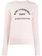 Karl Lagerfeld Logo Print Sweatshirt - Pink