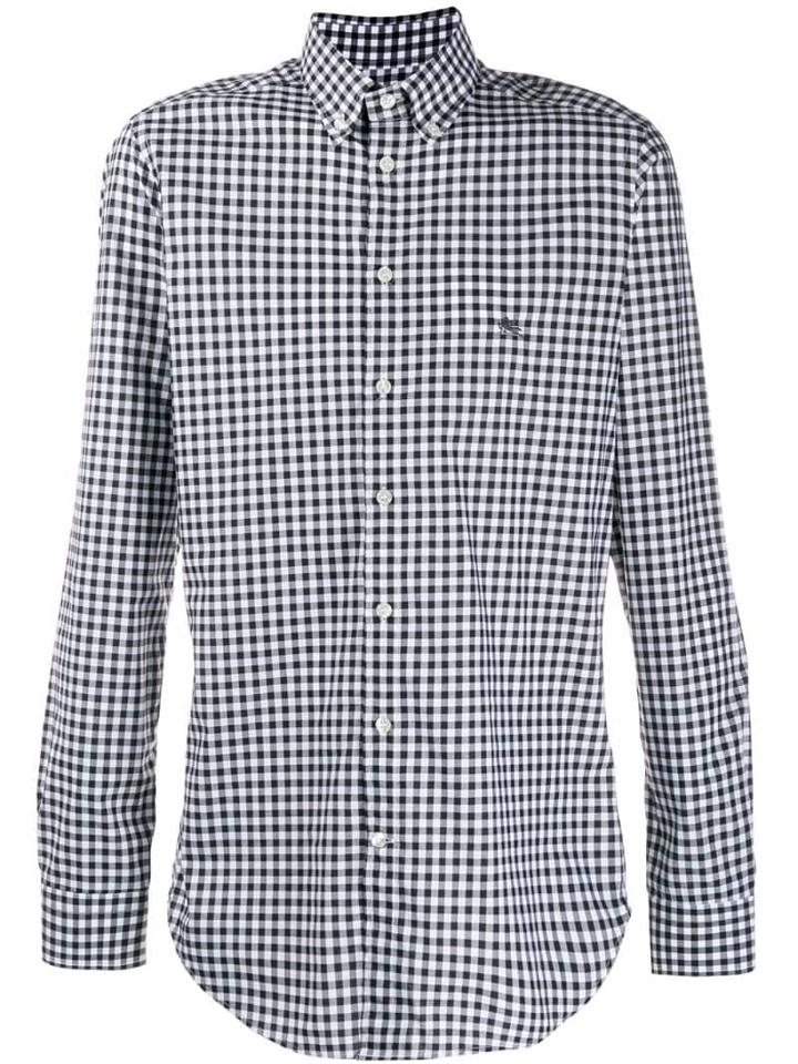 Etro Checked Print Shirt - White