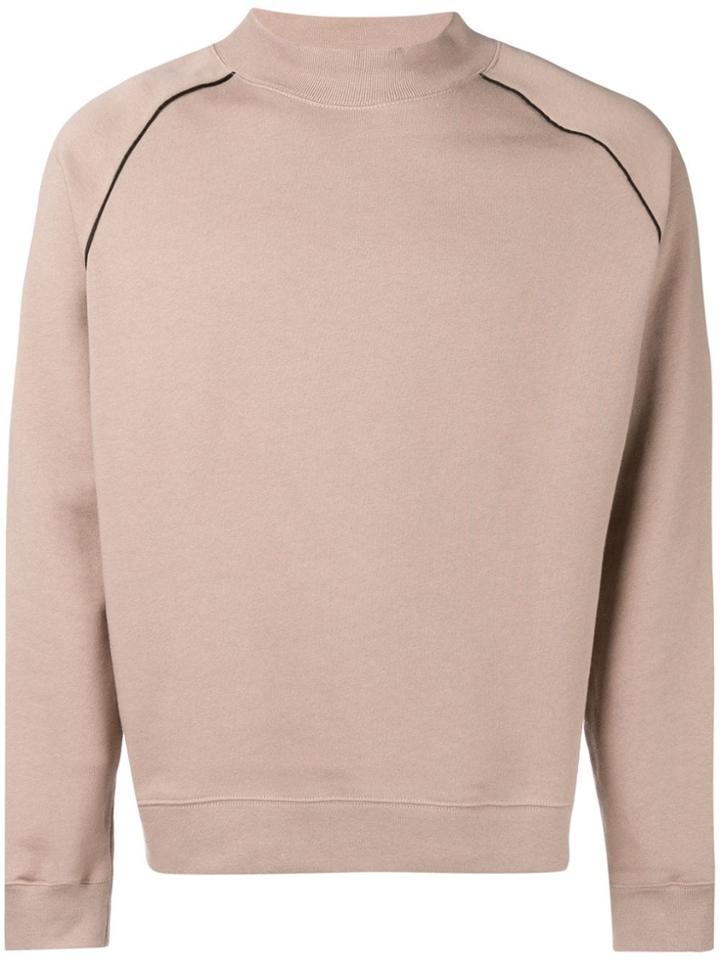 Msgm Embroidered Logo Sweatshirt - Neutrals