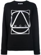 Mcq Alexander Mcqueen Glyph Icon Sweatshirt, Women's, Size: Xs, Black, Cotton