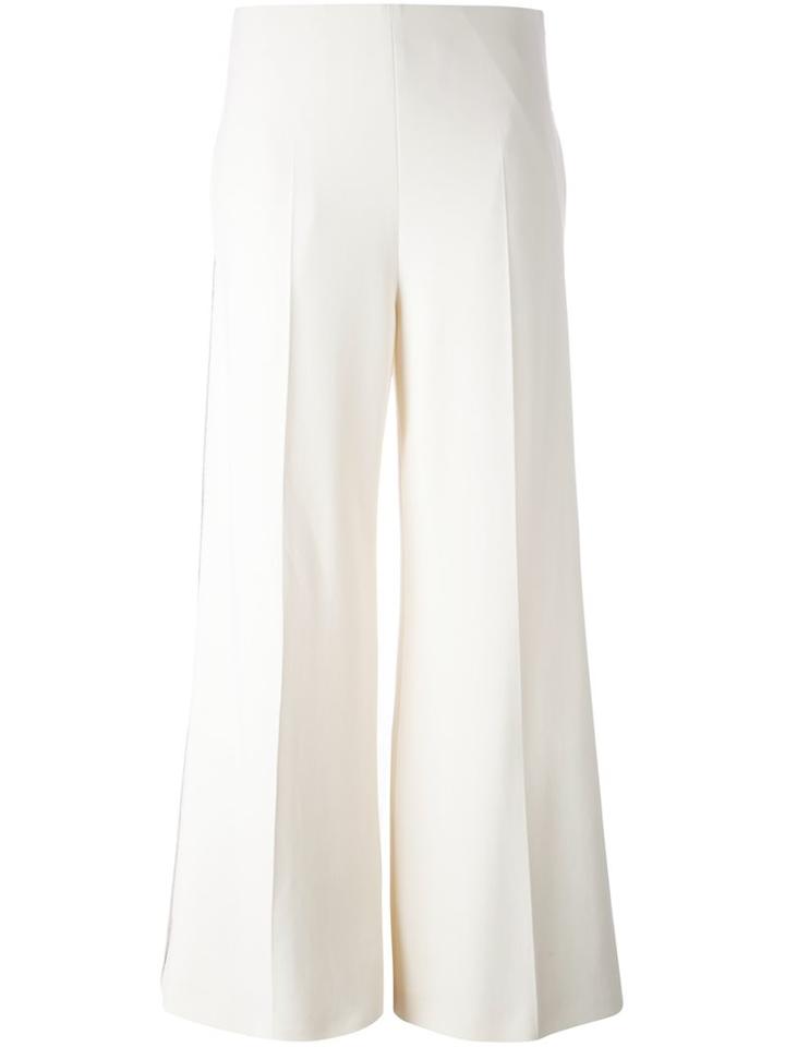 Joseph Wide Leg Trousers, Women's, Size: 36, White, Viscose/acetate/spandex/elastane/acetate