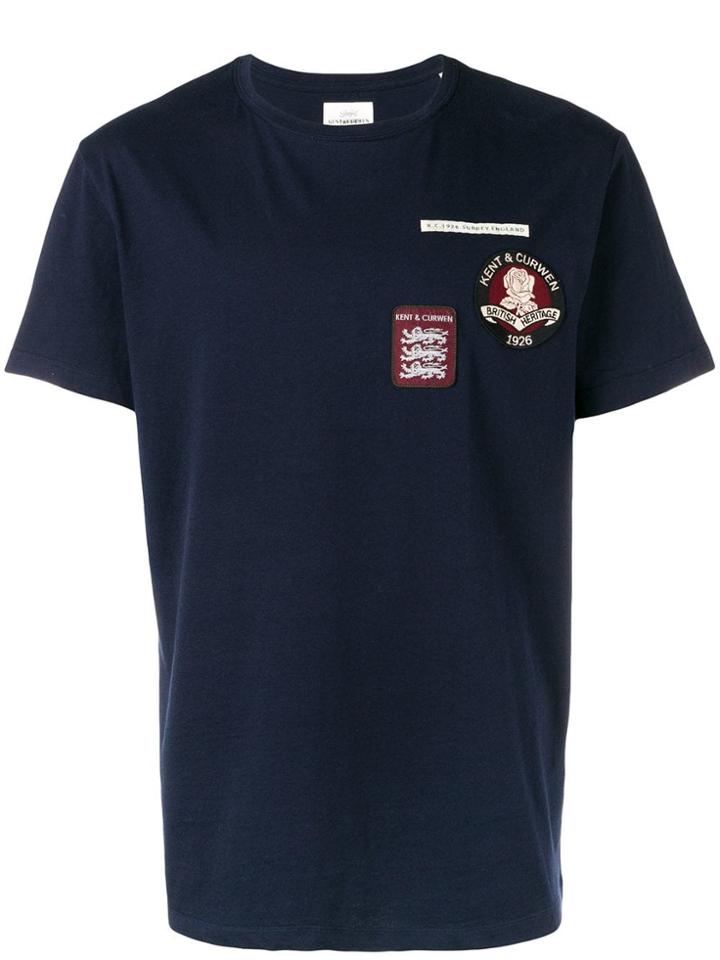 Kent & Curwen Printed Logo T-shirt - Blue