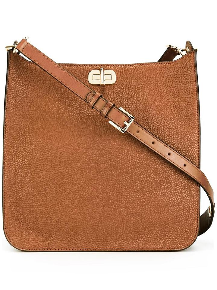 Michael Michael Kors Logo Plaque Bag, Women's, Brown, Leather