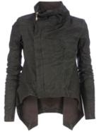 Rick Owens Brushed Effect Biker Jacket