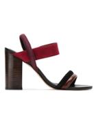 Egrey Leather Sandals - Red