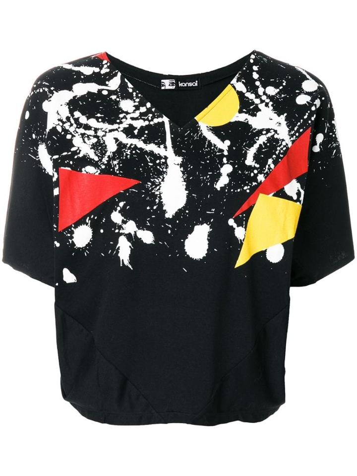 Kansai Yamamoto Pre-owned Graphic Print Top - Black