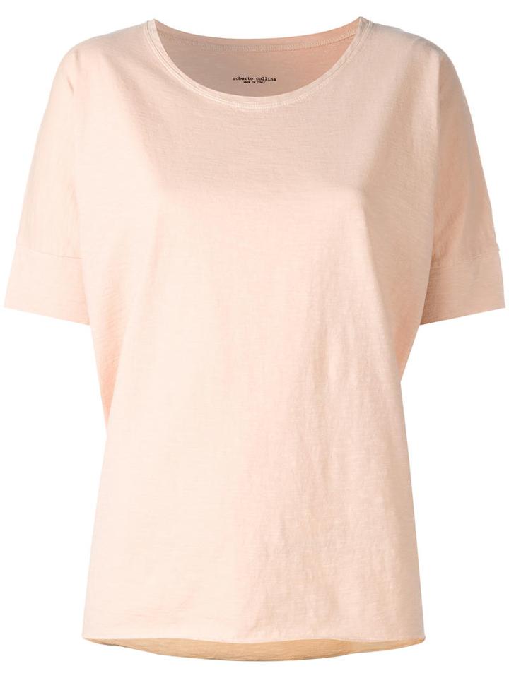 Roberto Collina Loose-fit T-shirt, Size: Xs, Nude/neutrals, Cotton