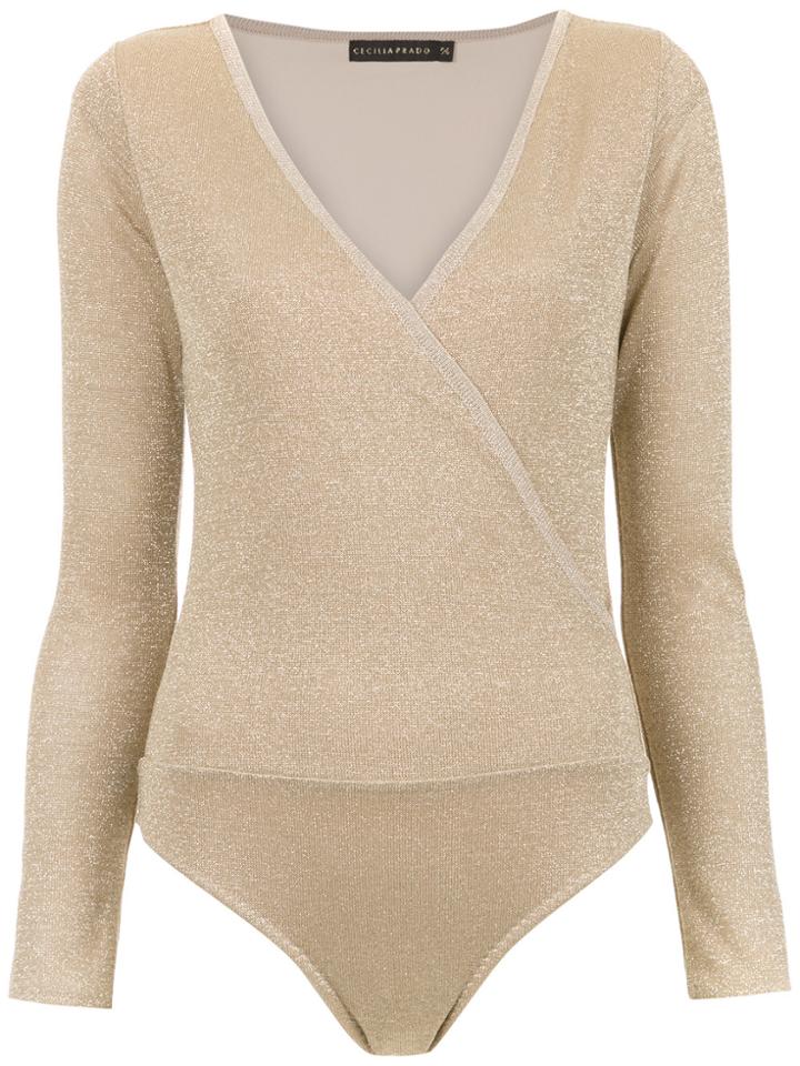 Cecilia Prado Salete Knit Bodysuit - Yellow & Orange