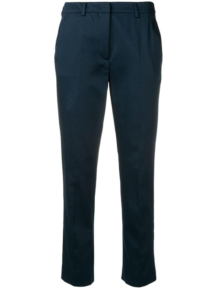 Max Mara Acacia Cropped Trousers - Blue