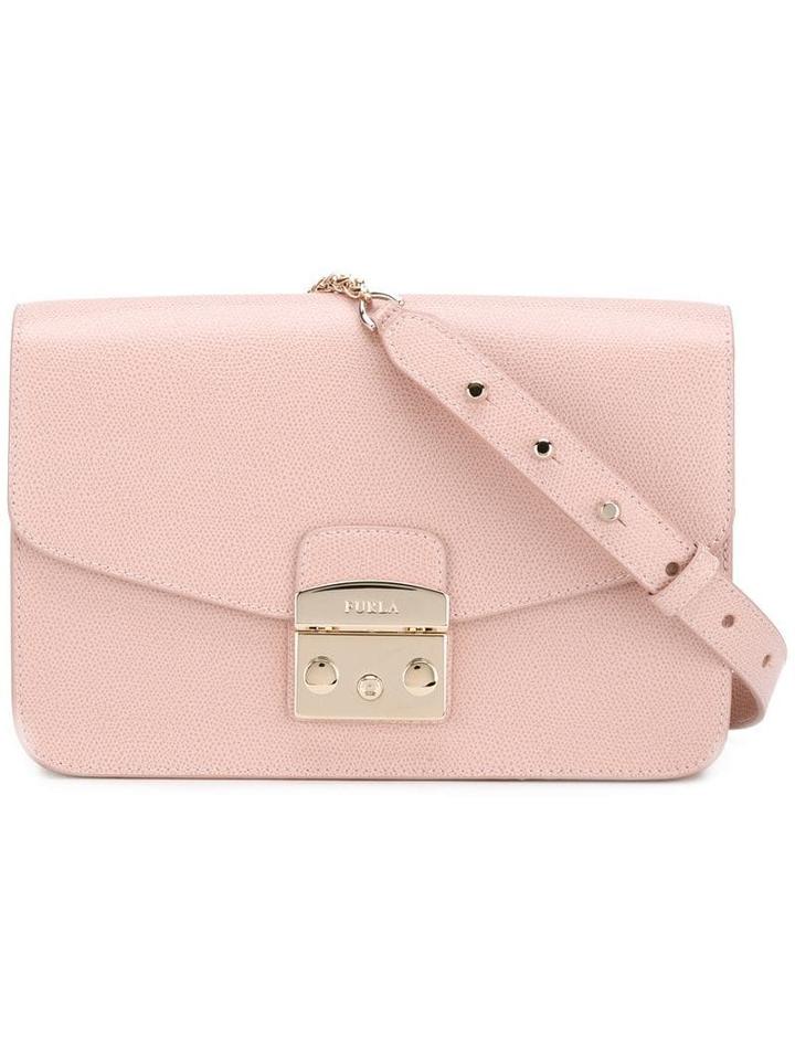Furla Studded Strap Shoulder Bag - Pink