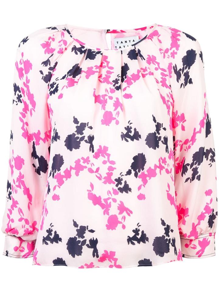 Tanya Taylor Floral-print Top - Pink & Purple