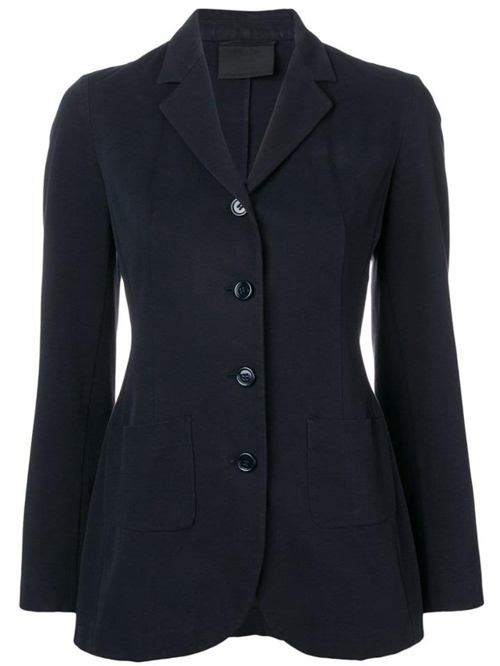 Prada Pre-owned Single Breasted Blazer - Blue